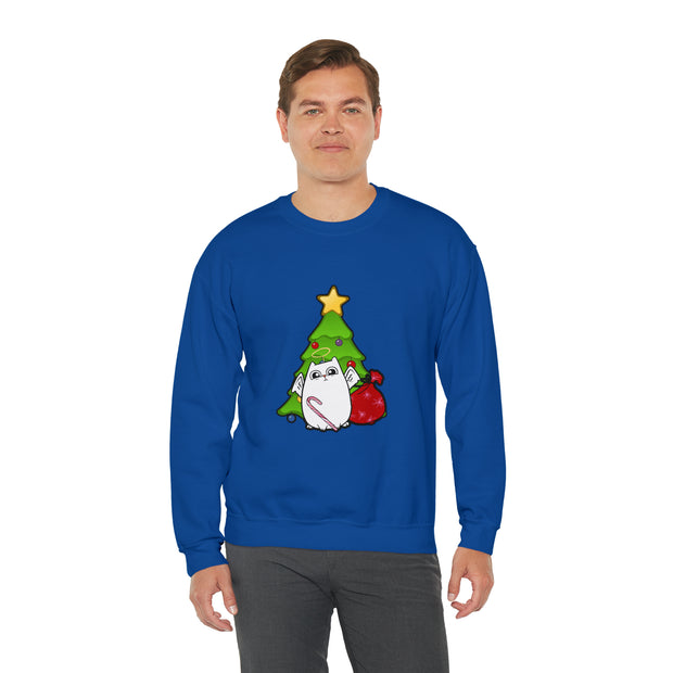 Christmas cat Unisex Heavy Blend™ Crewneck Sweatshirt