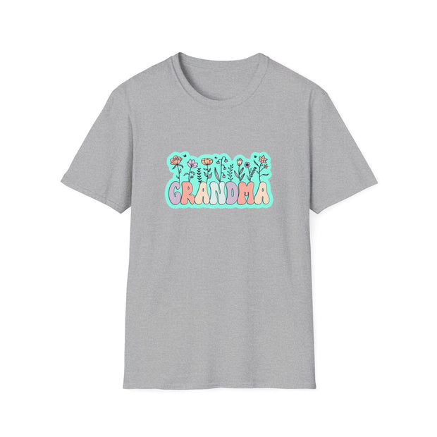 Grandma Flowers Unisex Softstyle T-Shirt