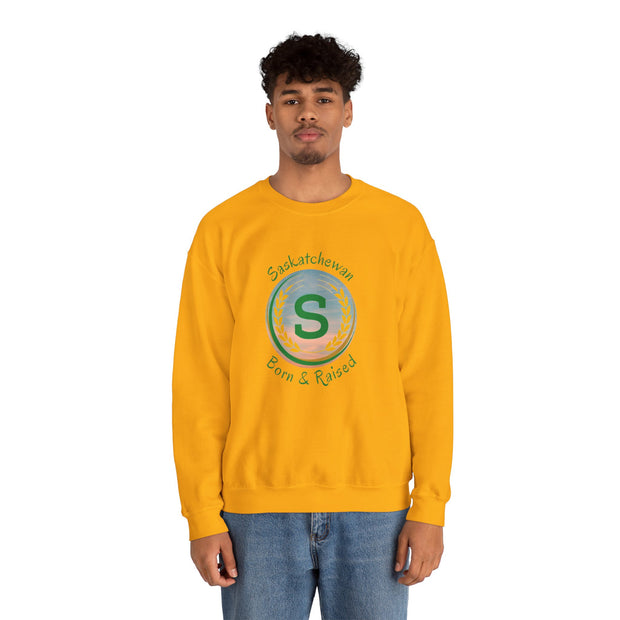 Saskatchewan Born & Raised Unisex Heavy Blend™ Crewneck Sweatshirt