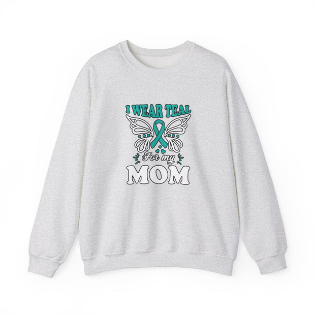Teal for Mom Unisex Heavy Blend™ Crewneck Sweatshirt