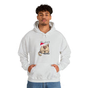Christmas cat Unisex Heavy Blend™ Hooded Sweatshirt