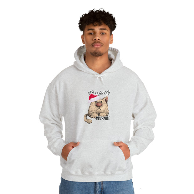 Christmas cat Unisex Heavy Blend™ Hooded Sweatshirt