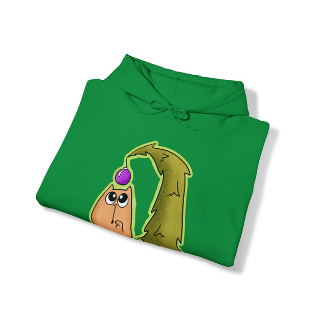 Christmas Cat Unisex Heavy Blend™ Hooded Sweatshirt