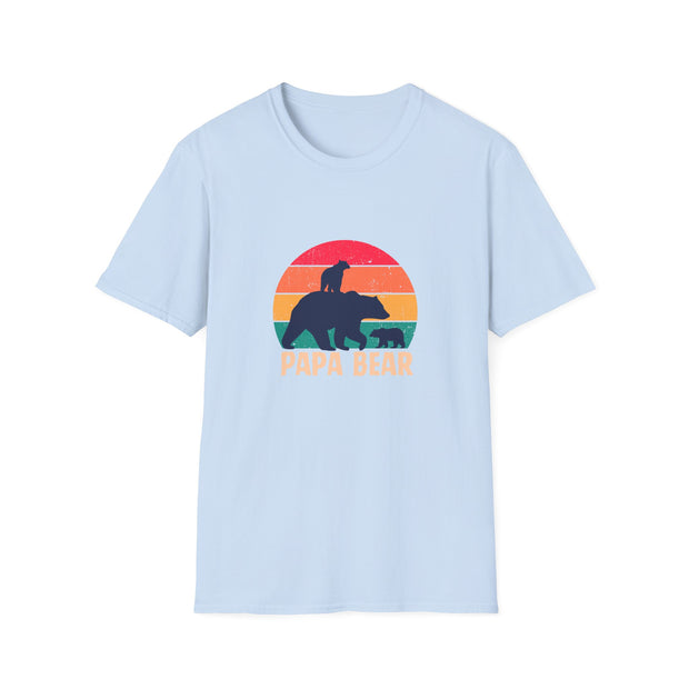Papa Bear Unisex Softstyle T-Shirt