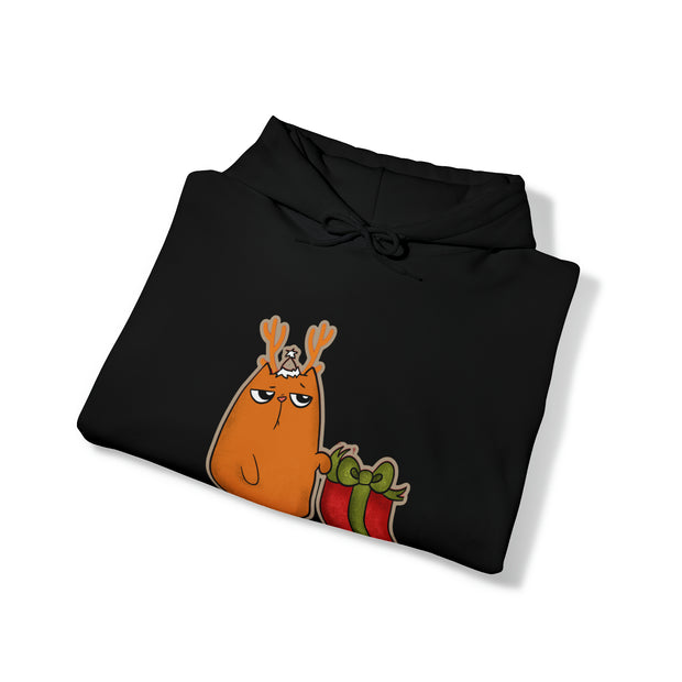 Christmas cat Unisex Heavy Blend™ Hooded Sweatshirt