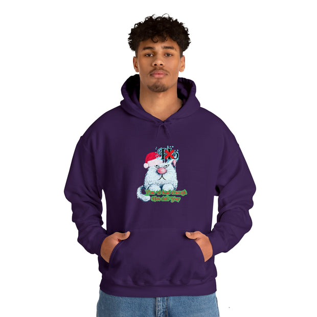 Christmas cat Unisex Heavy Blend™ Hooded Sweatshirt