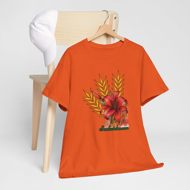 Saskatchewan Lily Unisex Heavy Cotton Tee