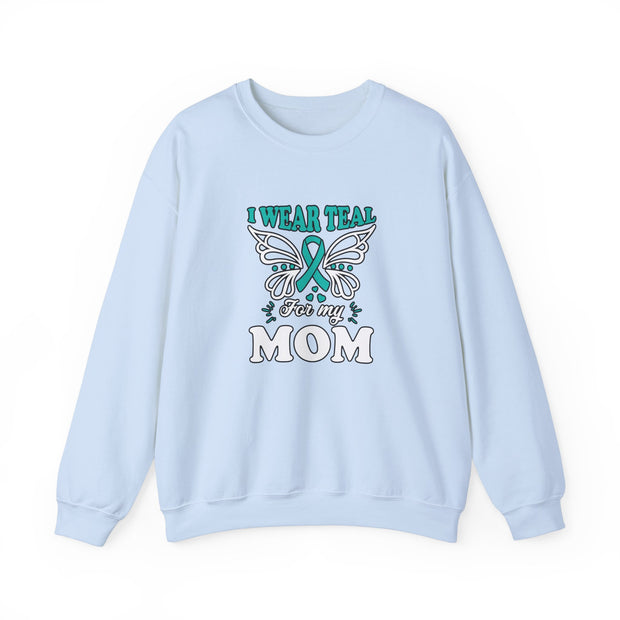 Teal for Mom Unisex Heavy Blend™ Crewneck Sweatshirt