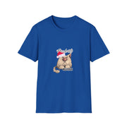 Christmas cat Unisex Softstyle T-Shirt