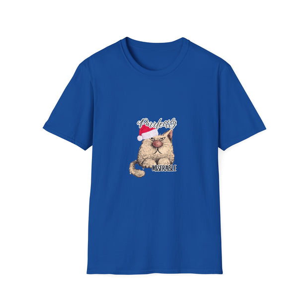 Christmas cat Unisex Softstyle T-Shirt