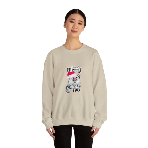 Christmas cat Unisex Heavy Blend™ Crewneck Sweatshirt