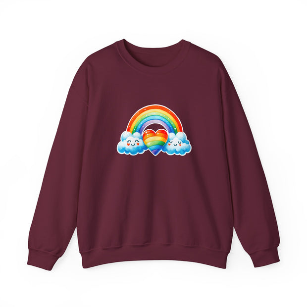 Rainbow Love Unisex Heavy Blend™ Crewneck Sweatshirt