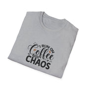 I Run on Coffee and Chaos Unisex Softstyle T-Shirt