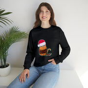 Christmas cat Unisex Heavy Blend™ Crewneck Sweatshirt