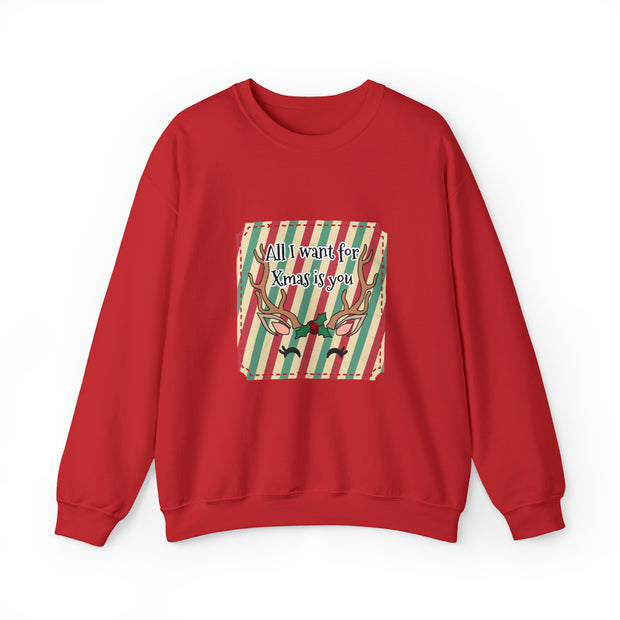 Reindeer Unisex Heavy Blend™ Crewneck Sweatshirt