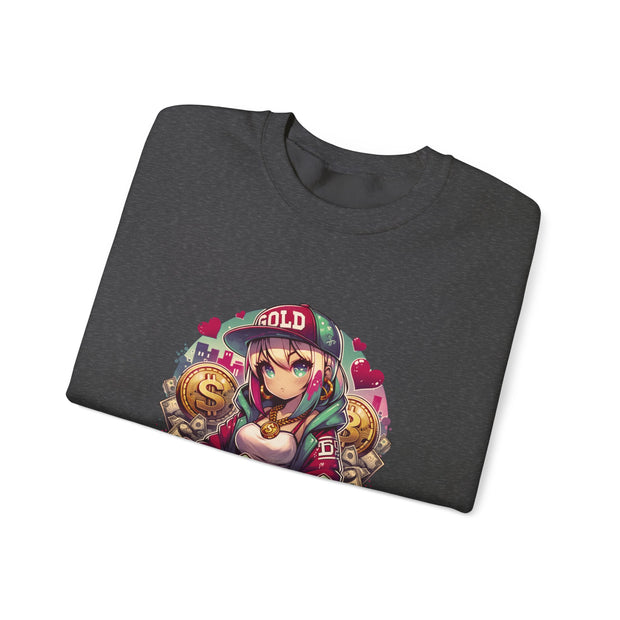 Graffiti Anime Girls Unisex Heavy Blend™ Crewneck Sweatshirt