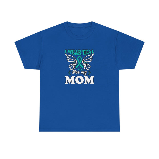 I Wear Teal Unisex Heavy Cotton Tee