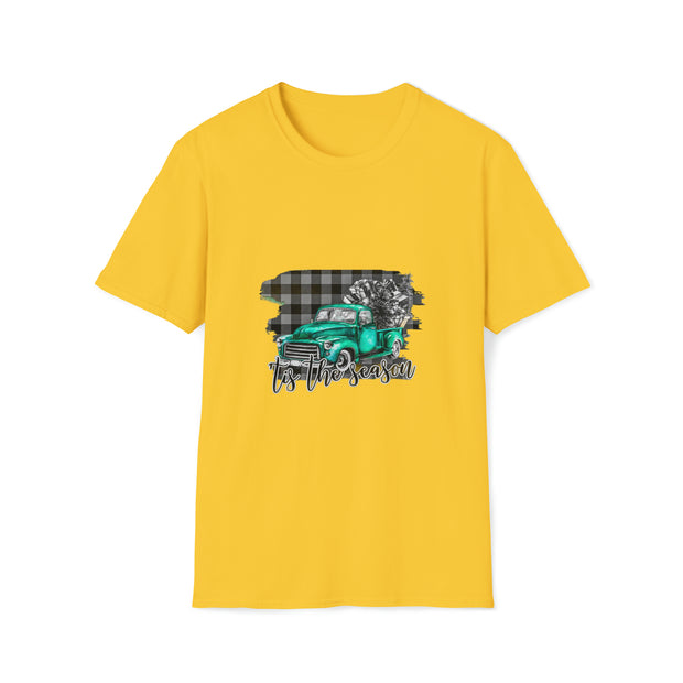 Christmas truck Unisex Softstyle T-Shirt