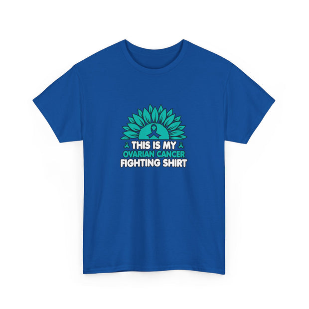 Ovarian cancer Unisex Heavy Cotton Tee