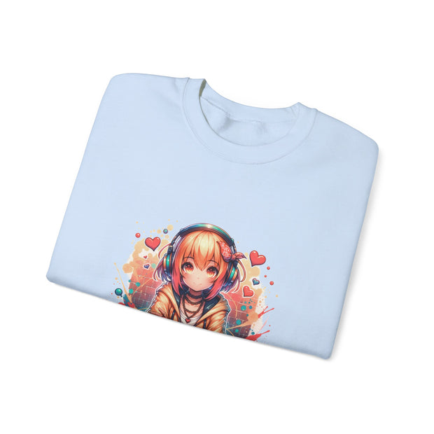 Graffiti Anime Girls Unisex Heavy Blend™ Crewneck Sweatshirt