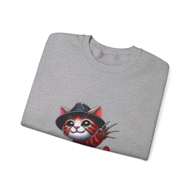 Horror Movie Cats Unisex Heavy Blend™ Crewneck Sweatshirt