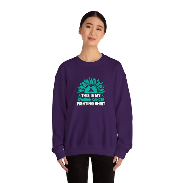 Ovarian Cancer Fighting Unisex Heavy Blend™ Crewneck Sweatshirt