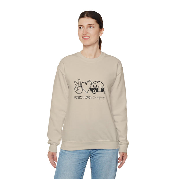 Peace Love Camping Unisex Heavy Blend™ Crewneck Sweatshirt