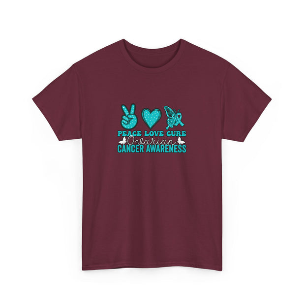 Peace Love Cure Unisex Heavy Cotton Tee