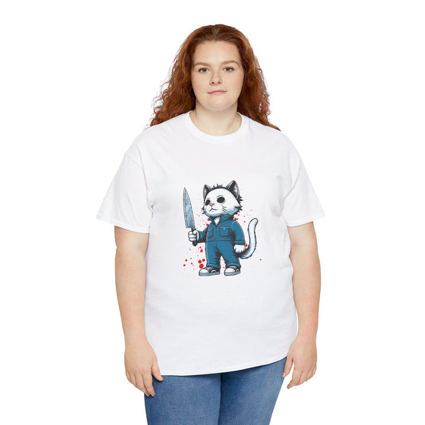 Horror Movie Cats Unisex Heavy Cotton Tee