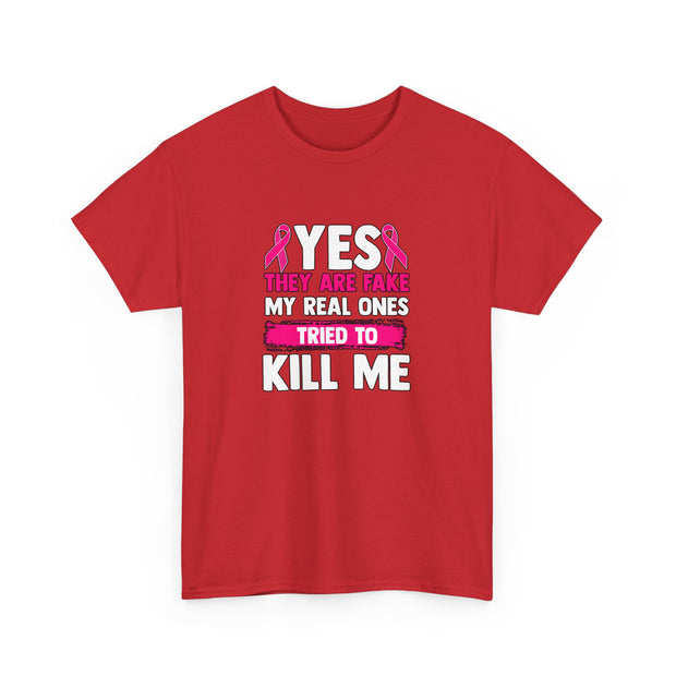 Breast Cancer Unisex Heavy Cotton Tee