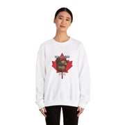 Sweatshirt Angry Beaver Canada Maple Leaf Unisex Heavy Blend Crewneck
