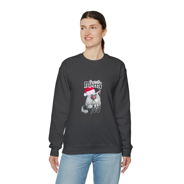 Christmas cat Unisex Heavy Blend™ Crewneck Sweatshirt