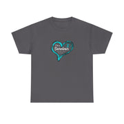 Ovarian Cancer Survivor Unisex Heavy Cotton Tee
