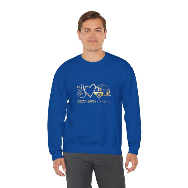 Peace Love Camping Unisex Heavy Blend™ Crewneck Sweatshirt
