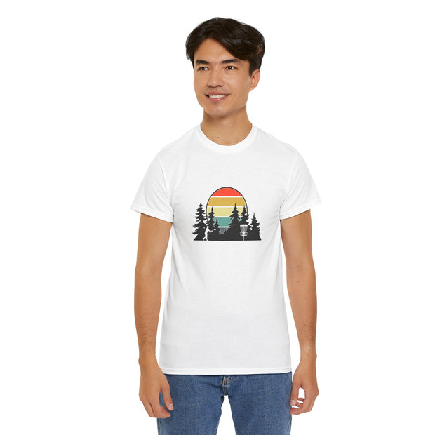 Retro Disc Golf Unisex Heavy Cotton Tee