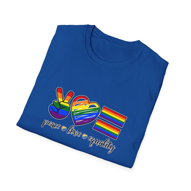 Peace Love and Equality Unisex Softstyle T-Shirt