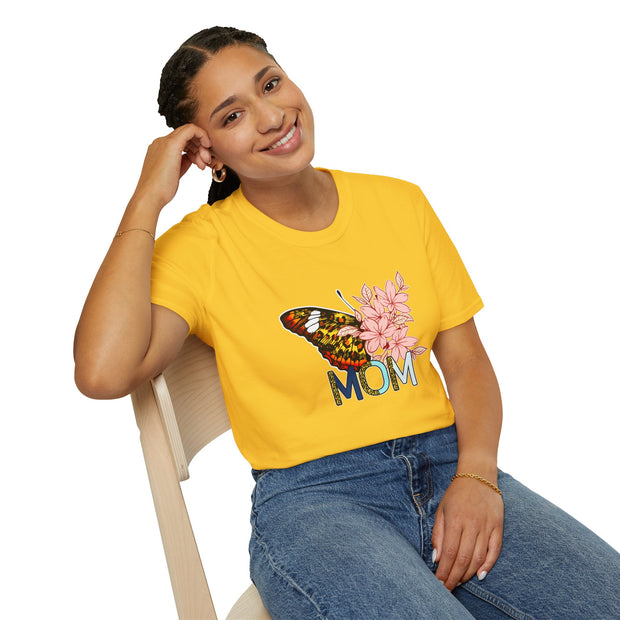 Butterfly Mom Unisex Softstyle T-Shirt