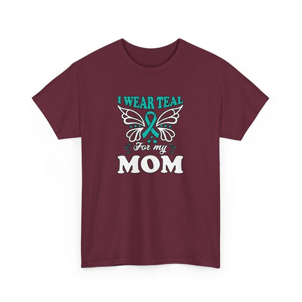I Wear Teal Unisex Heavy Cotton Tee