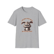 I Pretend that Coffee Helps Unisex Softstyle T-Shirt