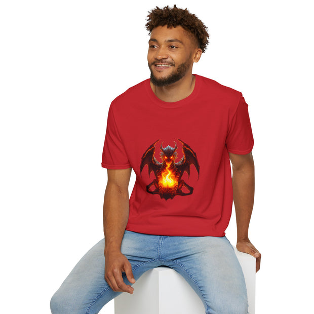 Fire Dragon Unisex Softstyle T-Shirt