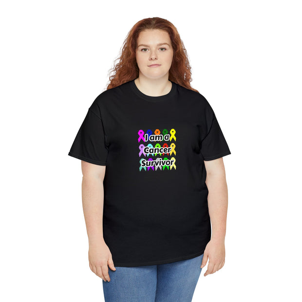 Cancer Survivor Unisex Heavy Cotton Tee