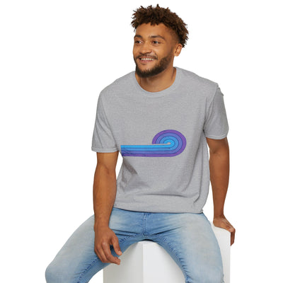 Semicircle Stripes Unisex Softstyle T-Shirt