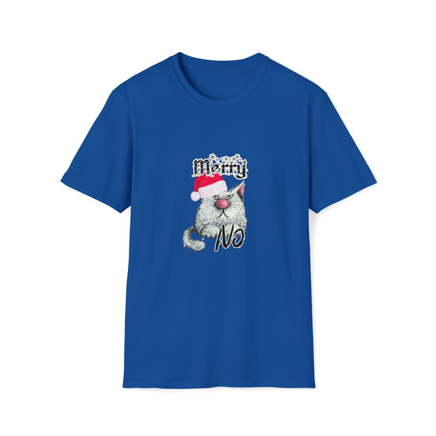 Christmas cat Unisex Softstyle T-Shirt