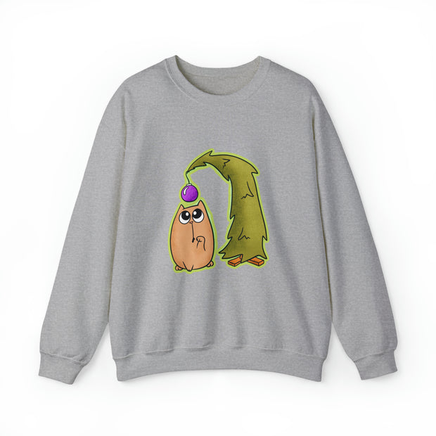 Christmas cat Unisex Heavy Blend™ Crewneck Sweatshirt