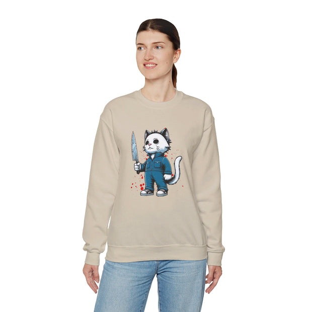 Horror Movie Cats Unisex Heavy Blend™ Crewneck Sweatshirt