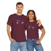 Colorful Soda Pop Unisex Heavy Cotton Tee | Fun Graphic Tee for All Occasions, Festival Apparel, Casual Wear, Gift Ideas, Summer Style