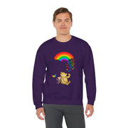 Winnie the Pooh Raining Pride Unisex Heavy Blend™ Crewneck Sweatshirt