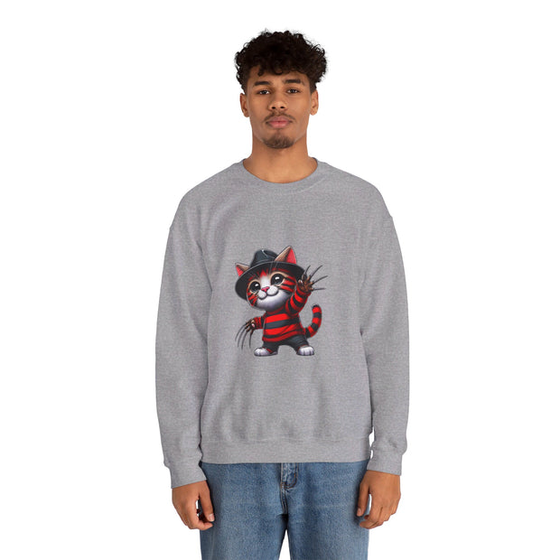 Horror Movie Cats Unisex Heavy Blend™ Crewneck Sweatshirt