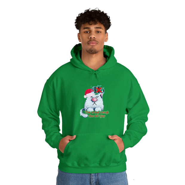 Christmas cat Unisex Heavy Blend™ Hooded Sweatshirt
