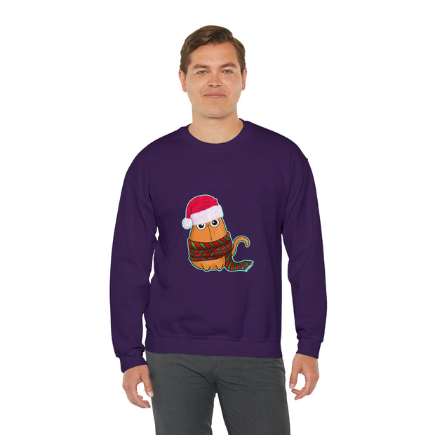 Christmas cat Unisex Heavy Blend™ Crewneck Sweatshirt